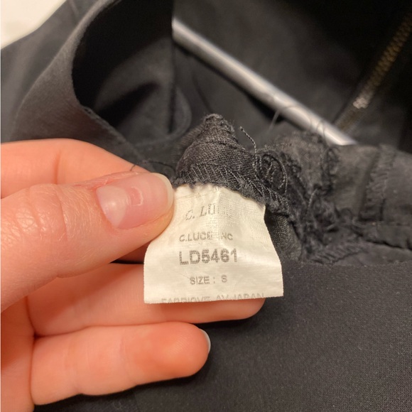 Black Denim Mini Dress Le Chateau - Picture 4 of 4